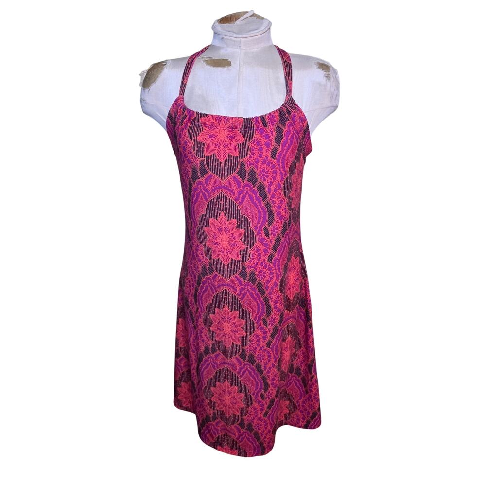 Prana Breathe‎ Quinn Floral Athletic Halter Dress
